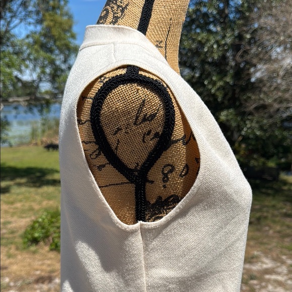 NWOT Rachel Zoe Cream Knit Vest Size Medium - Picture 6 of 10